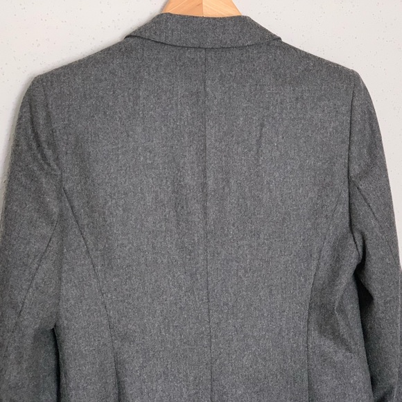 JAEGER Virgin Wool/Cashmere Blend Blazer Jacket Gray Size 8 - Picture 8 of 10